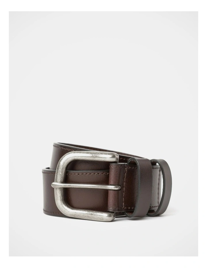 Casual Brown Leather Belt