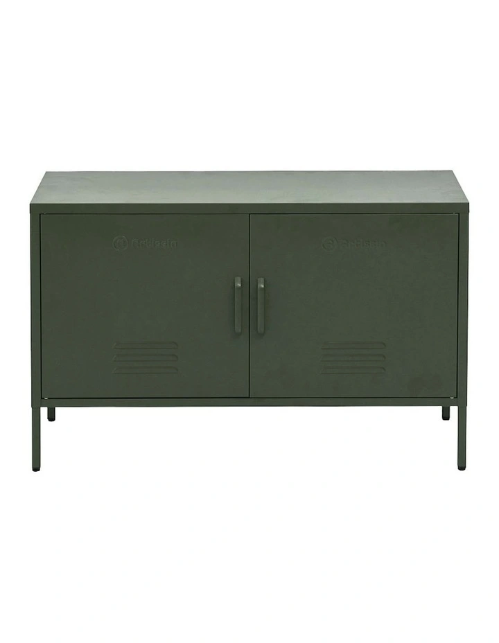 Buffet Sideboard Metal Cabinet in Green