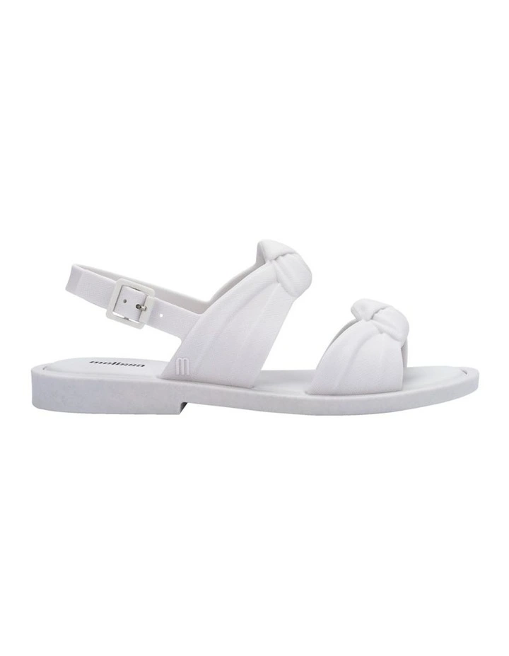 Melissa Velvet Sandal in White