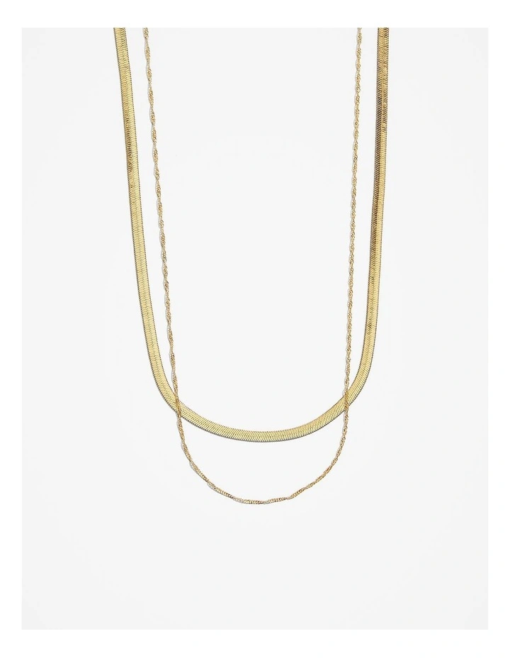 Ana Layered Necklace in Gold