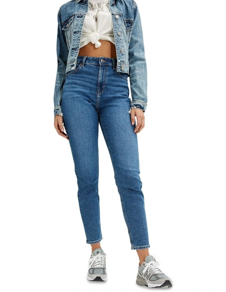 Stretch Mom Jean in Blue