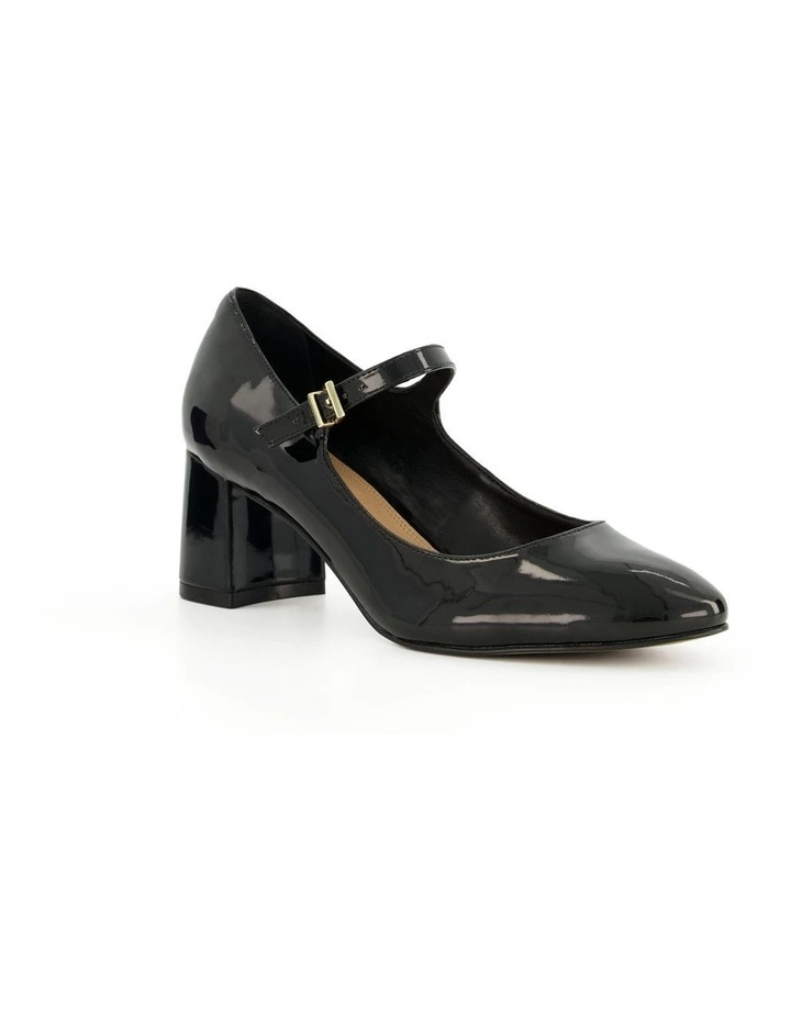 Alenna T-Bar Pump in Black