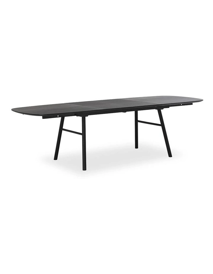Gosta 1.8-2.7M Extendable Dining Table Black Ash
