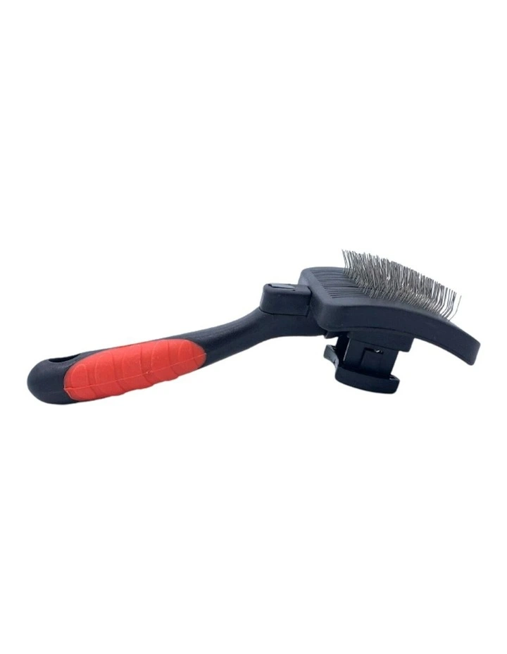 Pet Grooming Self Cleaning Slicker Hair Remover in Black