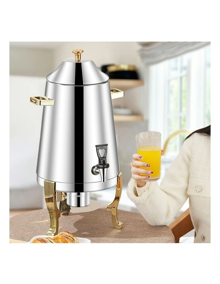 Stainless Steel Dispenser Beverage Juicer in Silver