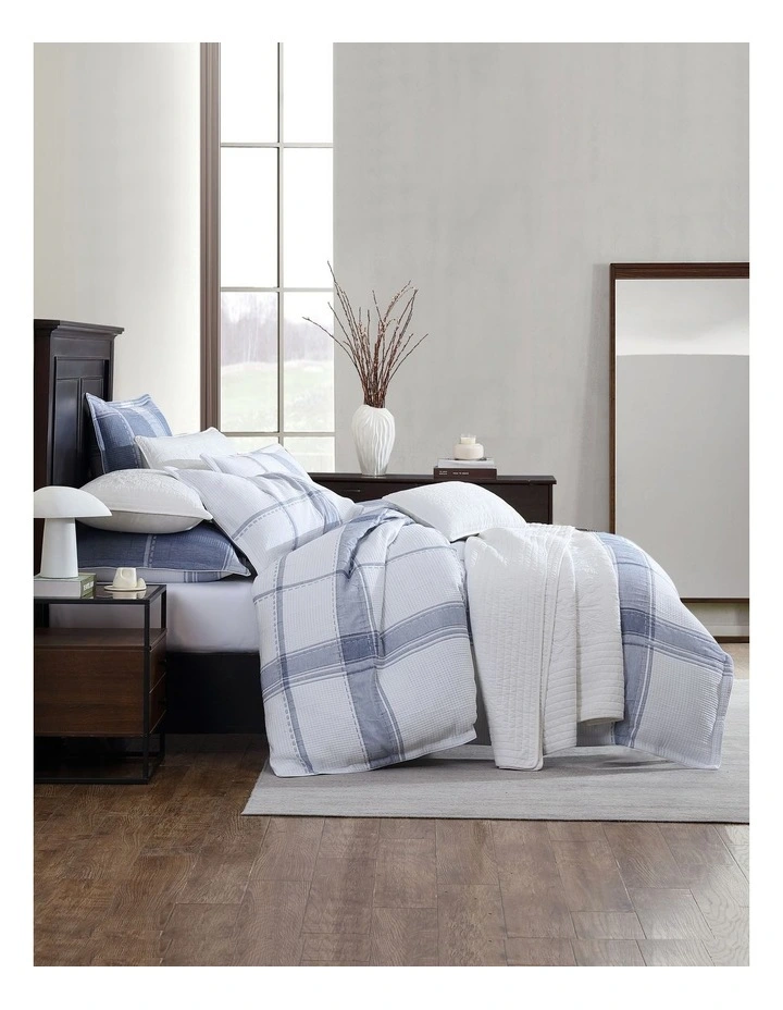 Cannon Quilt Cover Set in White
