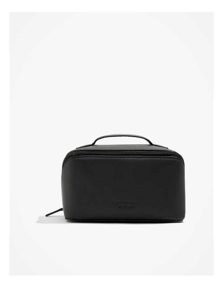 Medium Convertible Cosmetic Case in Black