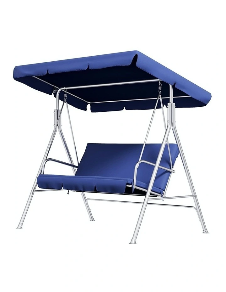 Outdoor Steel Swing Chair 1 Box in Dark Blue