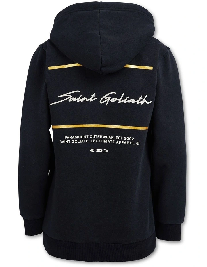 Escape Hoodie (3-7 Years) in Washed Black