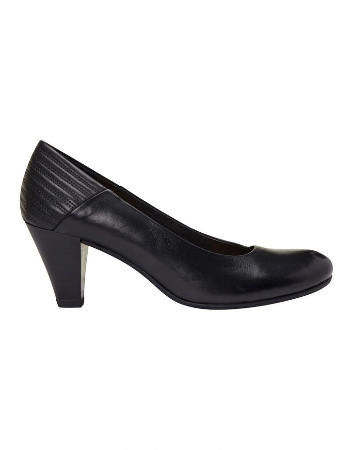 Edina Black Glove Heeled Shoes