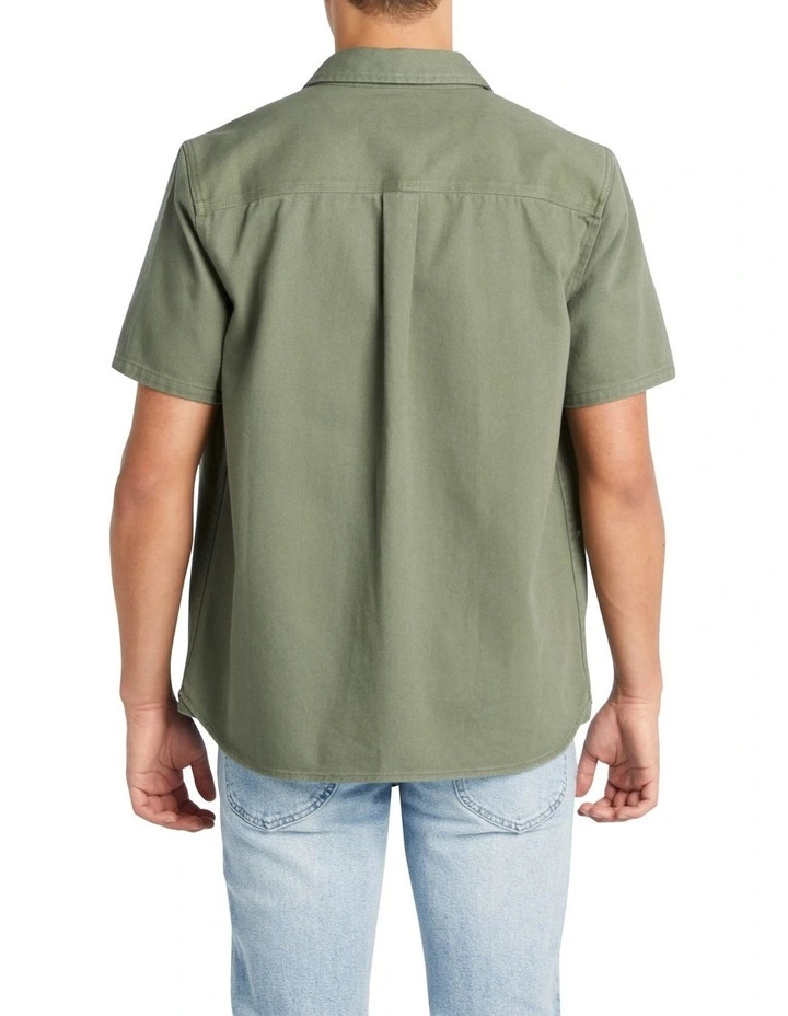 Short Sleeve Shirt in Dark Sage