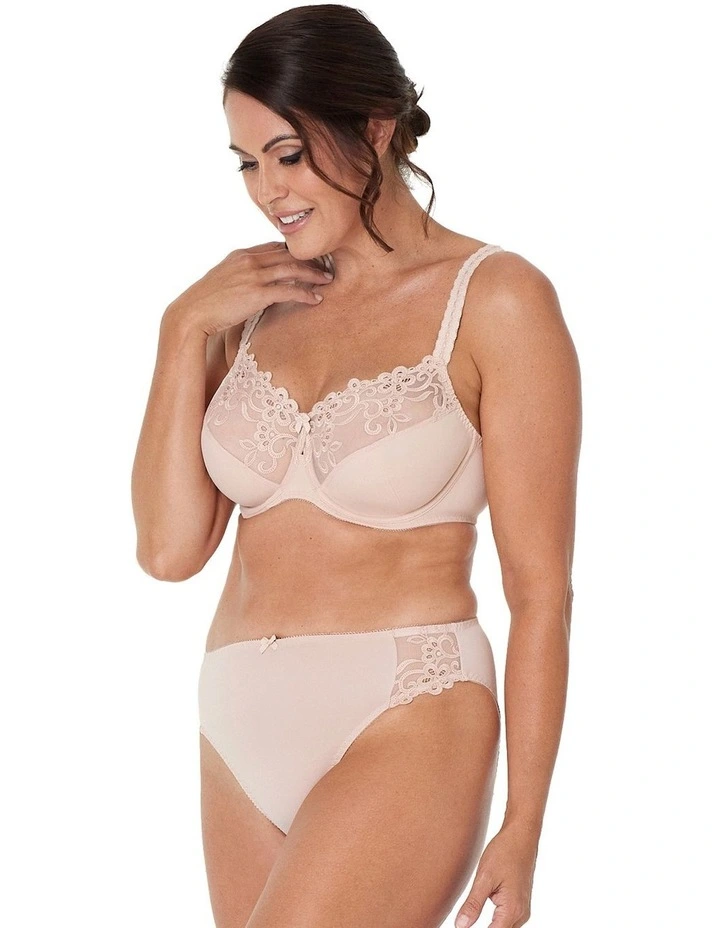 Coral Underwire Bra in Latte