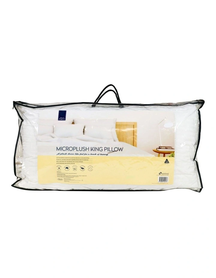 Cloud Support Premium King Size Pillow in White