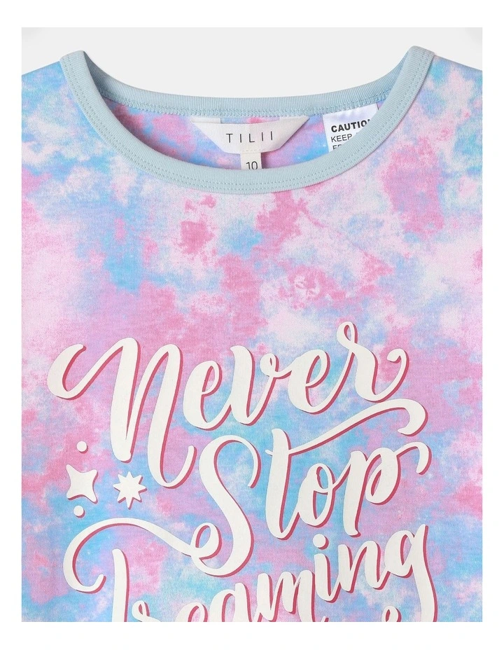 Essential Tye Die Pyjama Set in Lavender