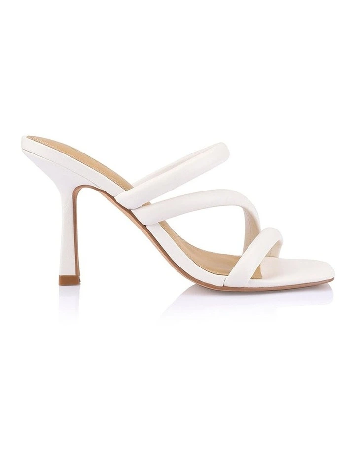 Spence Heeled Sandals in White
