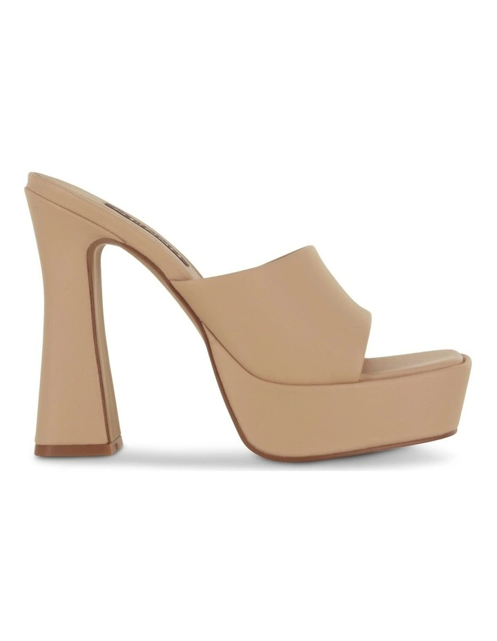 Tillee Heeled Mules in Natural