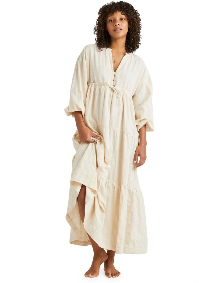 Light Beam Maxi Dress in White