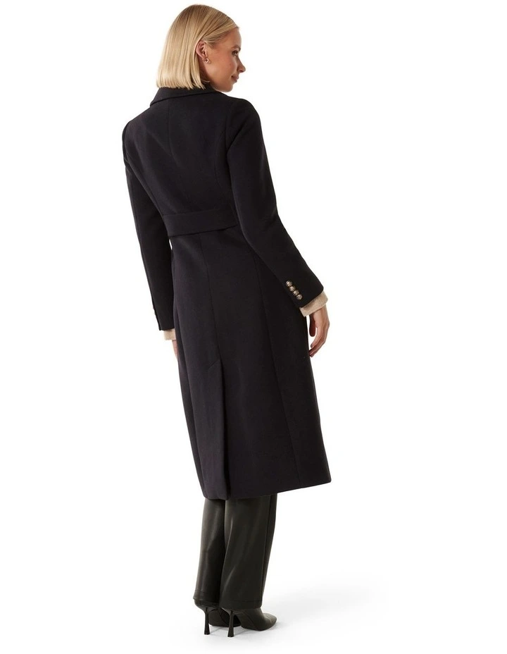 Penny Military Coat in Navy