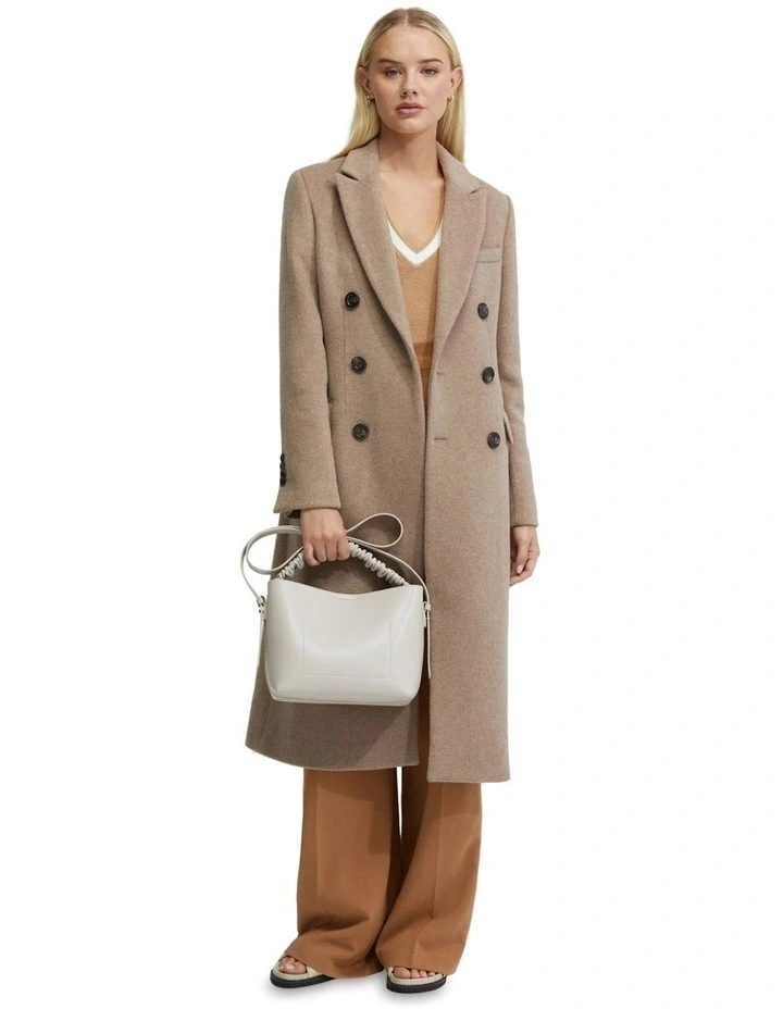 Lily Wool Rich Coat in Camel