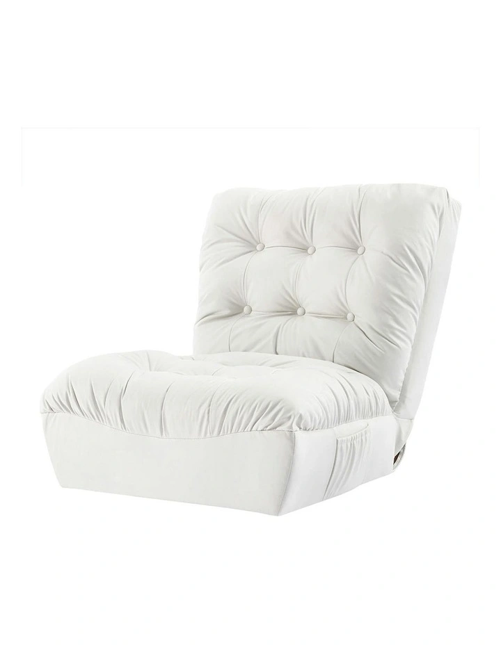 Floor Sofa Accent Chair Recliner Gaming Couch Lounge in White