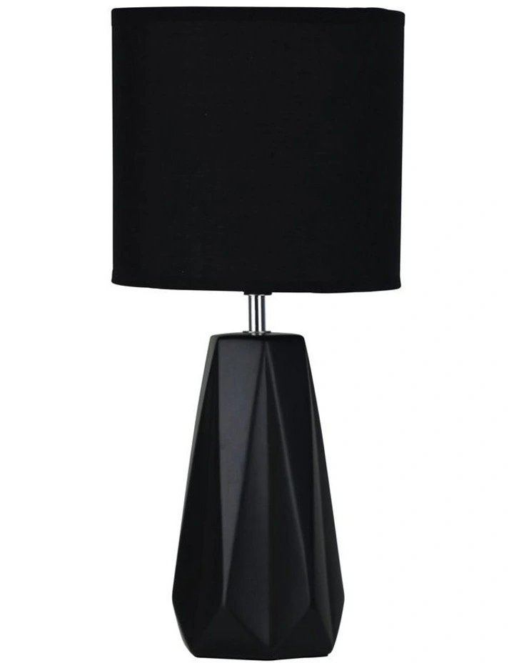 Shelly Ceramic Table Lamp Black