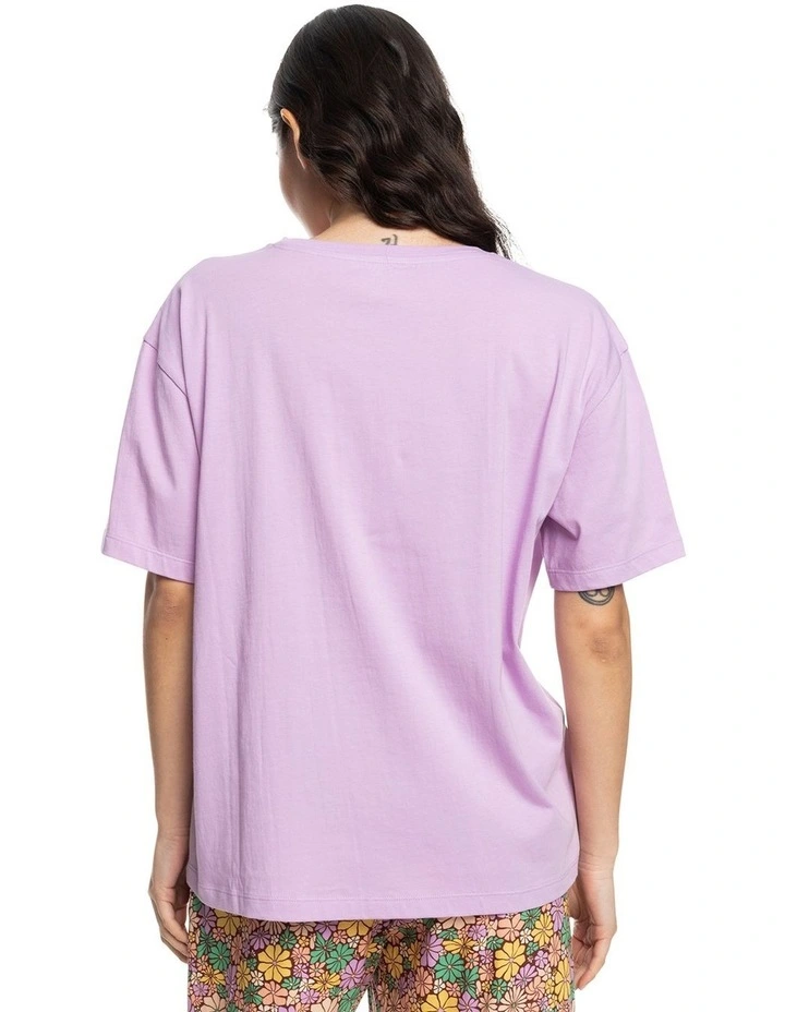 Sand Under The Sky Oversized T-shirt in Crocus Petal