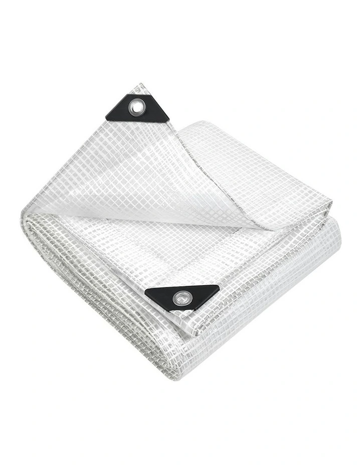 Canvas Heavy Duty Camping Cover 6x9m in Clear