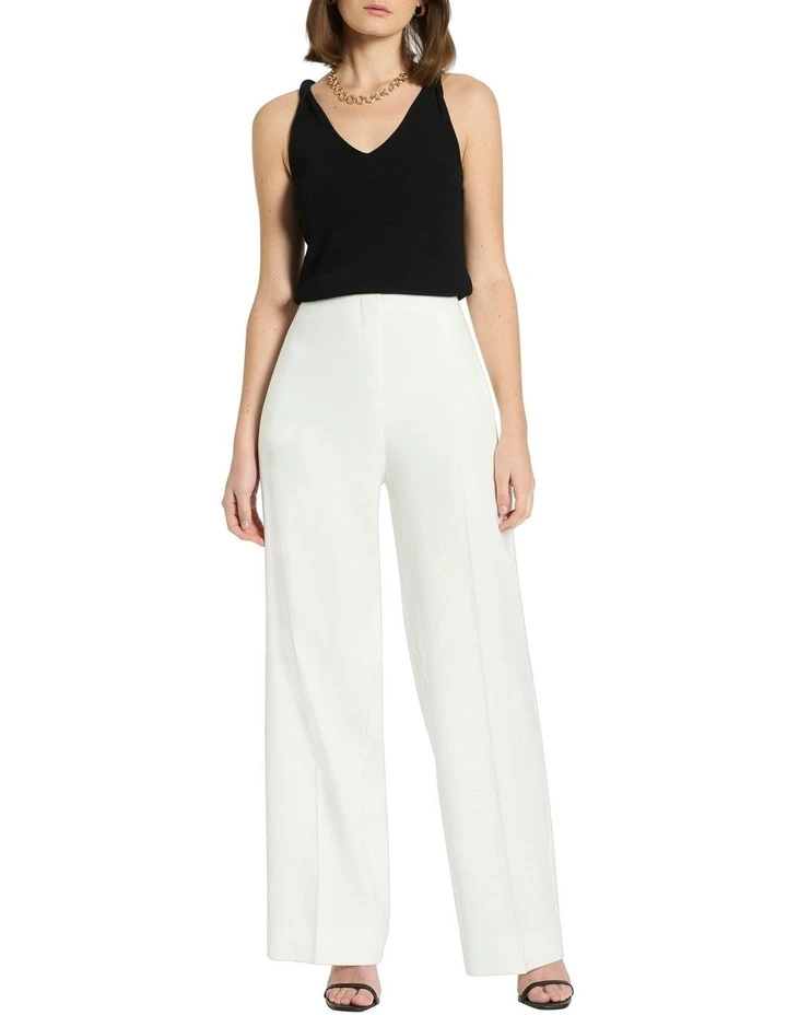 Cabana Pintuck Pant in Ivory