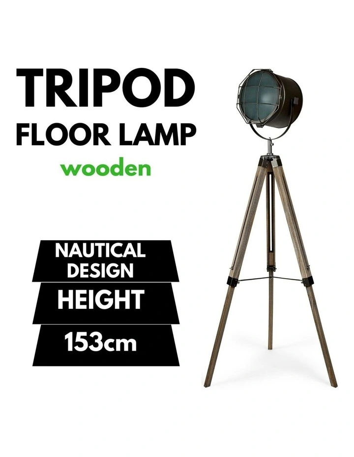 Tripod Floor Lamp 153cm in Matte Grey