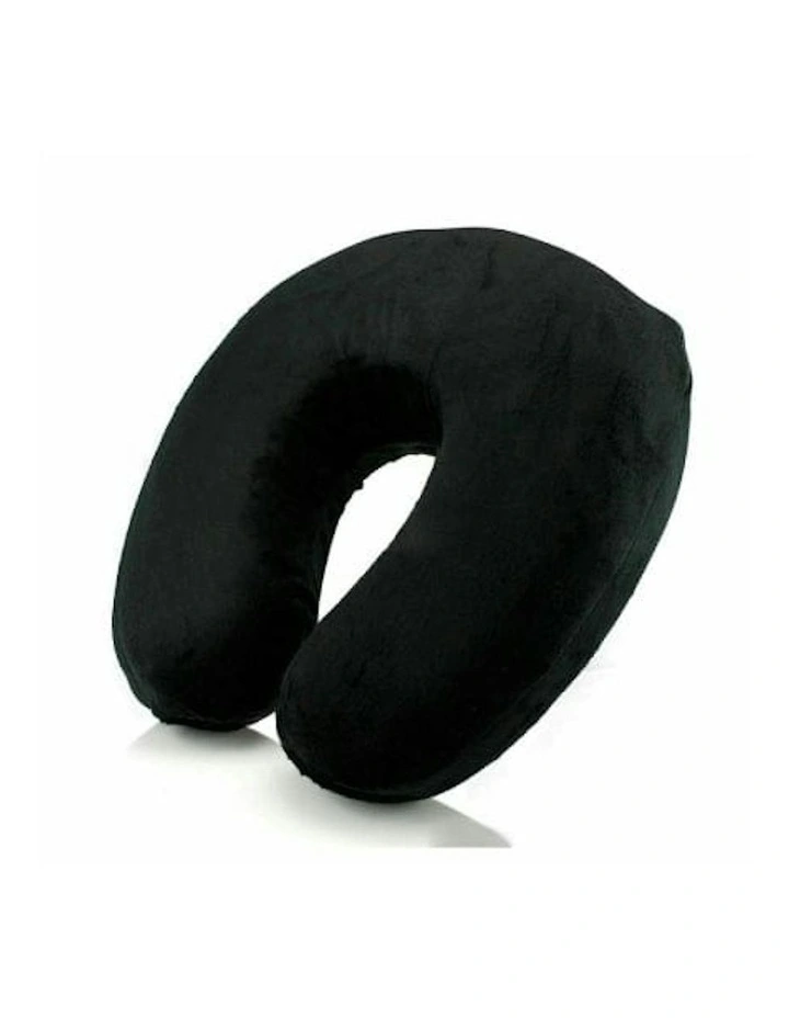 Deluxe Mircobead Travel Pillow in Black