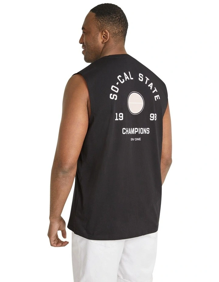 Baller Muscle Tee in Black