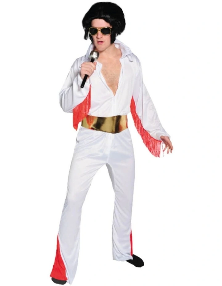 50s Rock N Roll Star Elvis Presley Costume in Multi