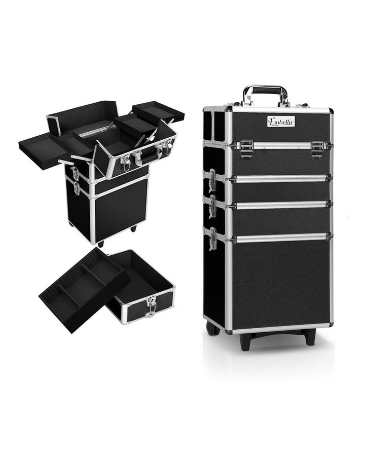 7 in 1 Make Up Beauty Case in Black