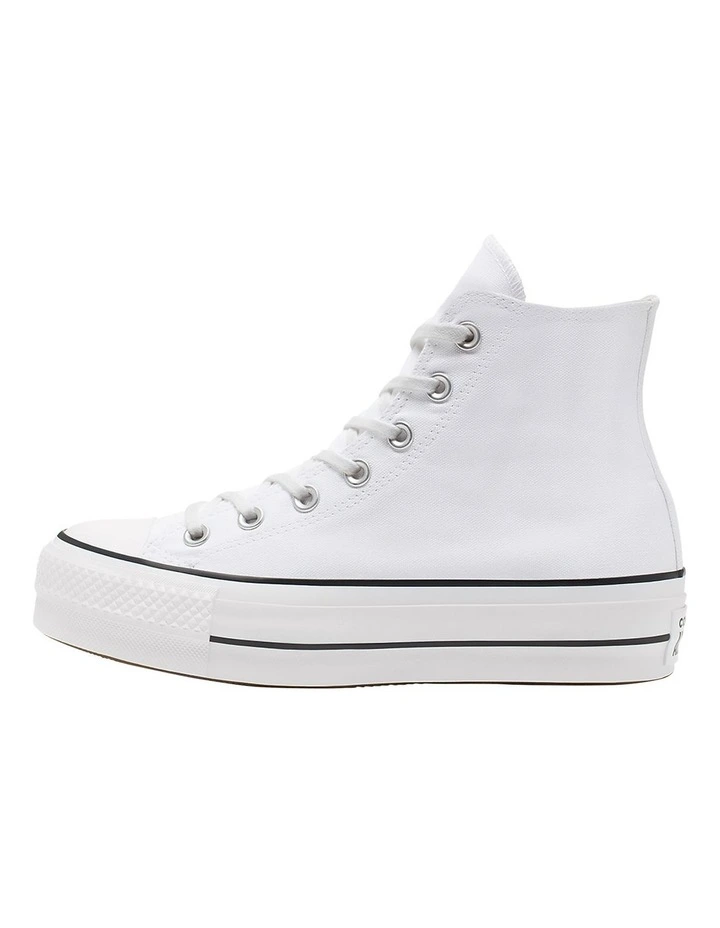 Chuck Taylor All Star White Canvas Platform Sneaker