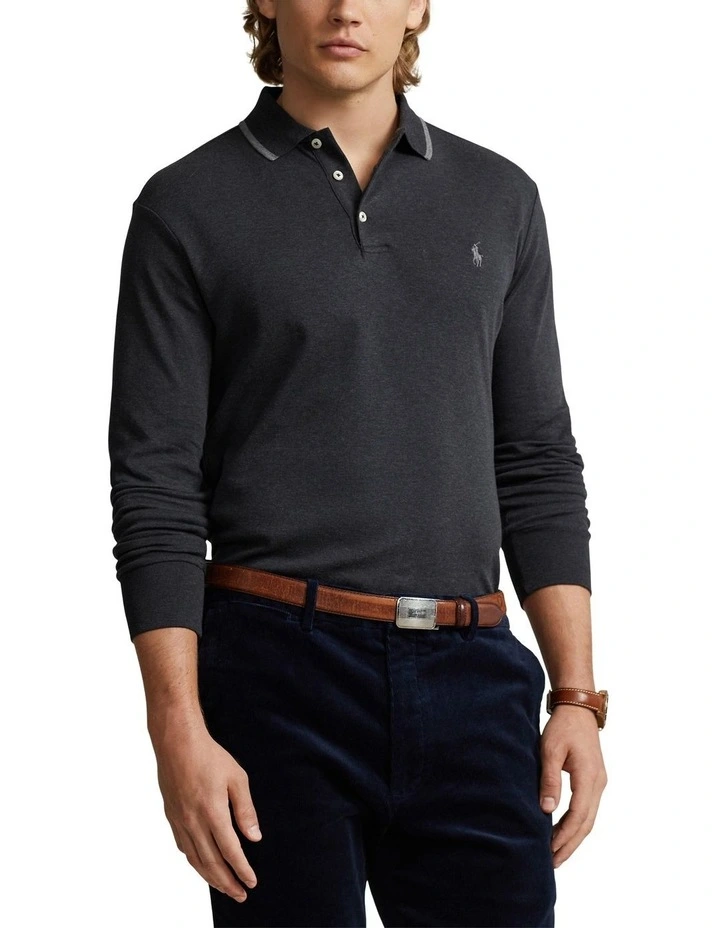 Custom Slim Fit Soft Cotton Polo Shirt in Grey