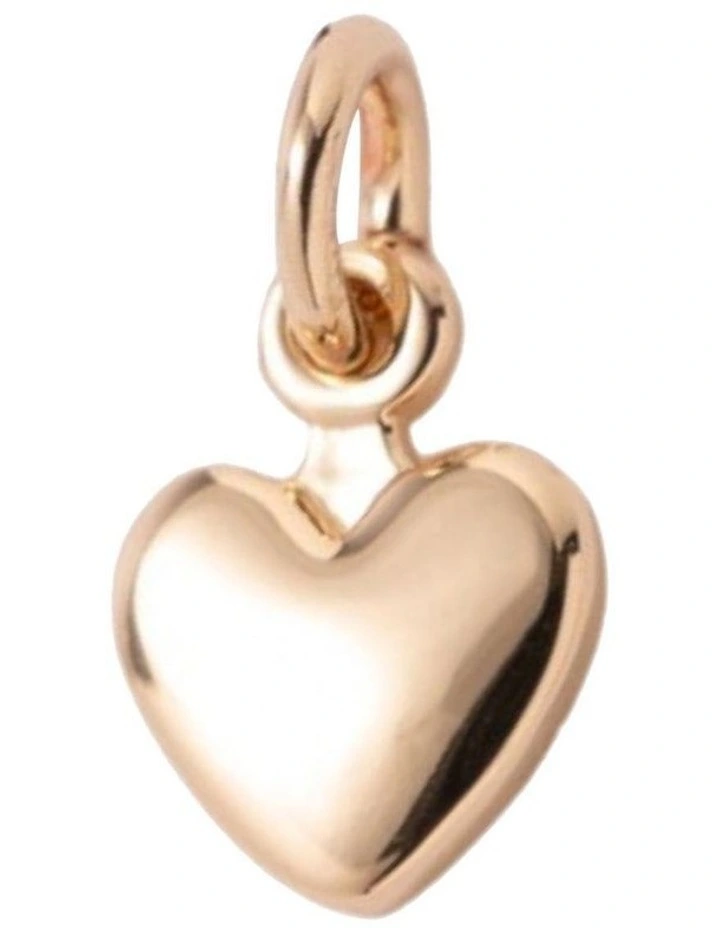 Isadora Aurelia Heart Charm in Light Gold