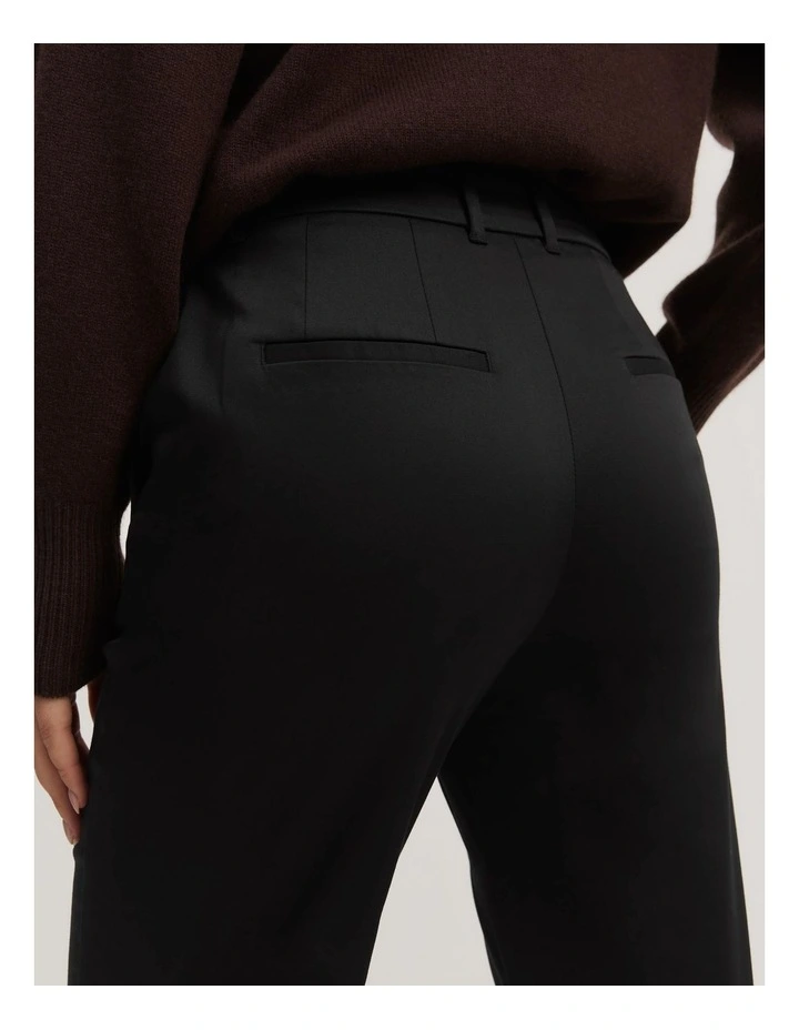 Cotton Sateen Pant in Black