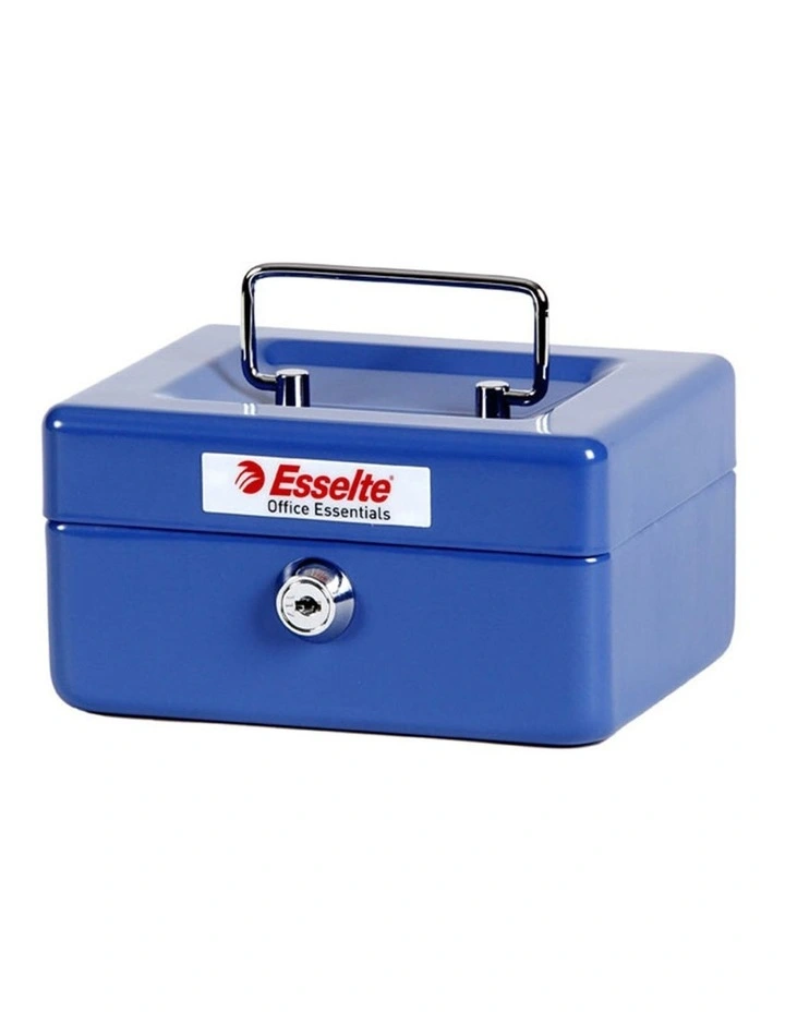 Cash/Money Box/Tin No6 Steel Blue