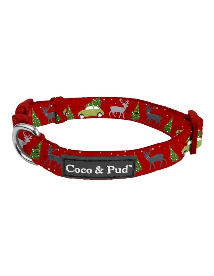 Deck The Paws Christmas Dog Collar & Bow tie