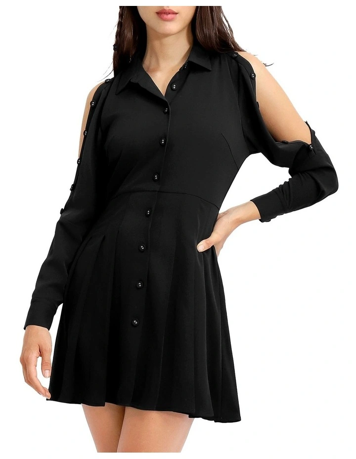 Boy Meets Girl Mini Dress in Black