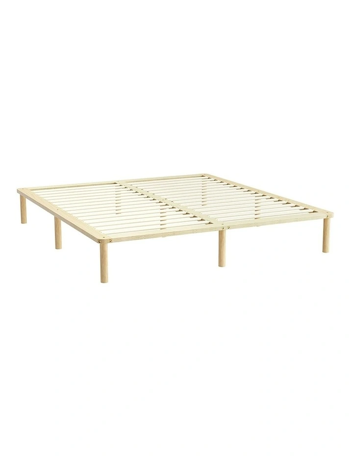 Amba Wooden King Size Bed Frame in Pine