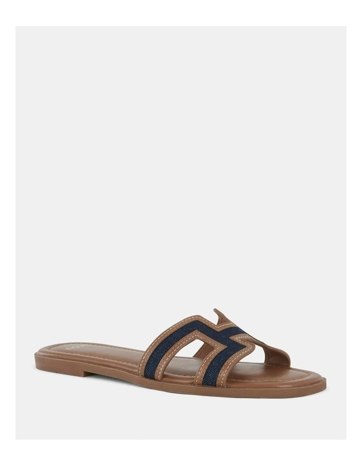 Sachie Slides in Denim