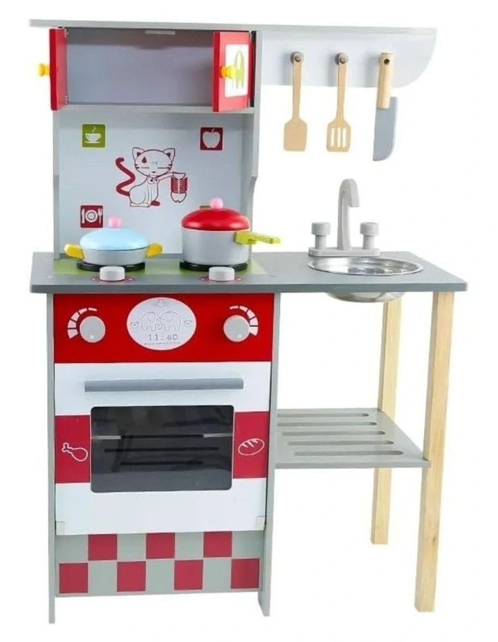 Wooden European Style Kitchen Playset
