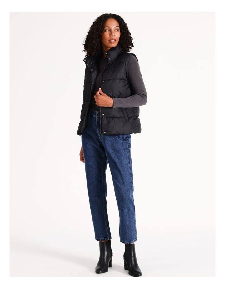 Puffer Vest in Black