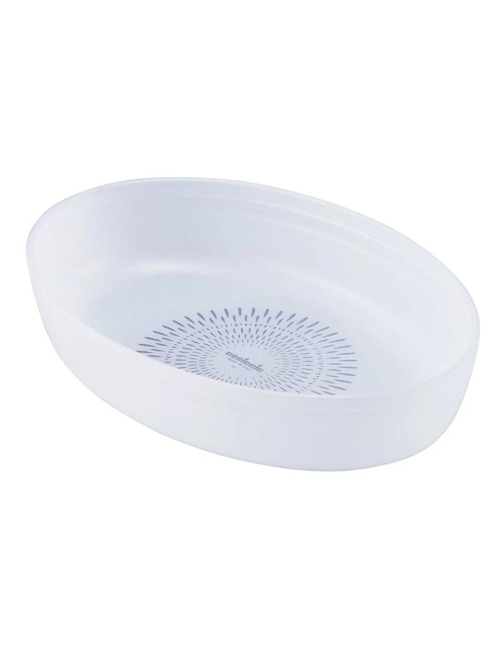 Glass Ceramic Ovenware Medium Oval Dish in White