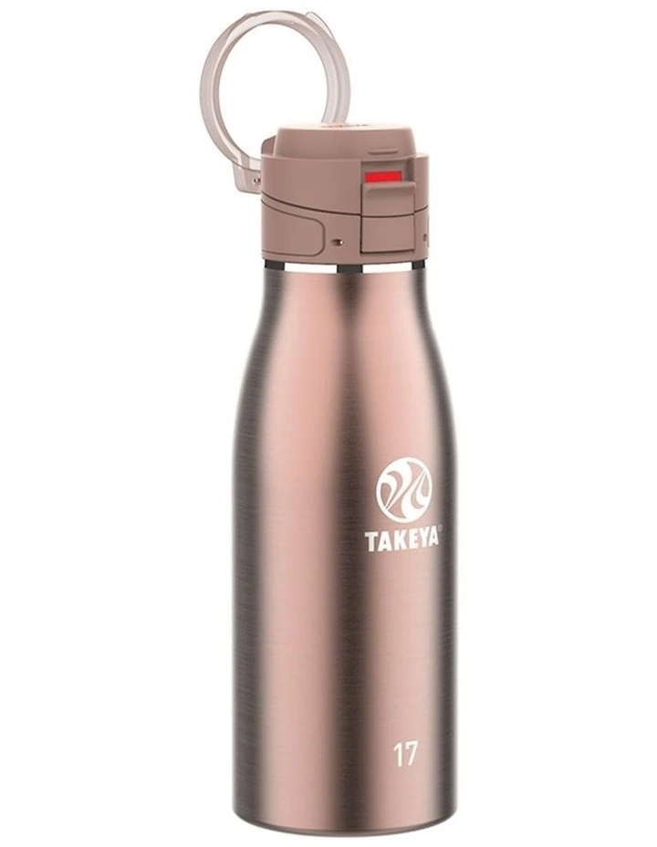 Traveller Insulated Stainless Steel Bottle 500ml in Rose Gold
