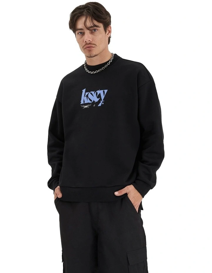 Evolved Heavy Relaxed Sweater in Jet Black