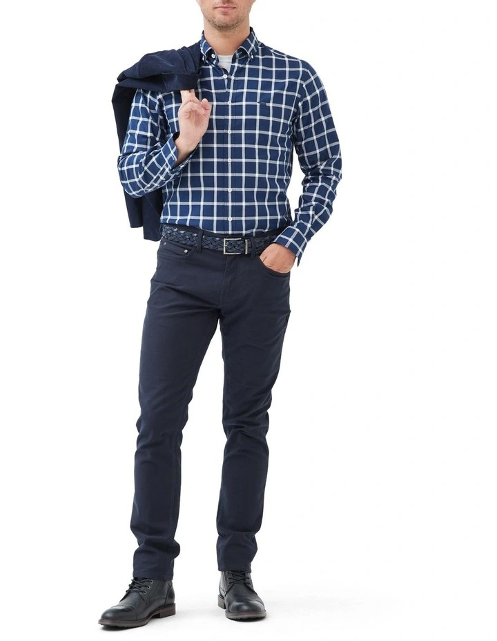 Gunn Check Oxford 4 Shirt in Navy