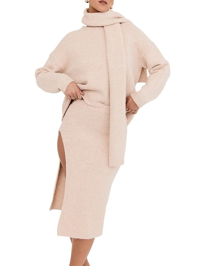 Eyelash Knit Oversized Sweater in Cream