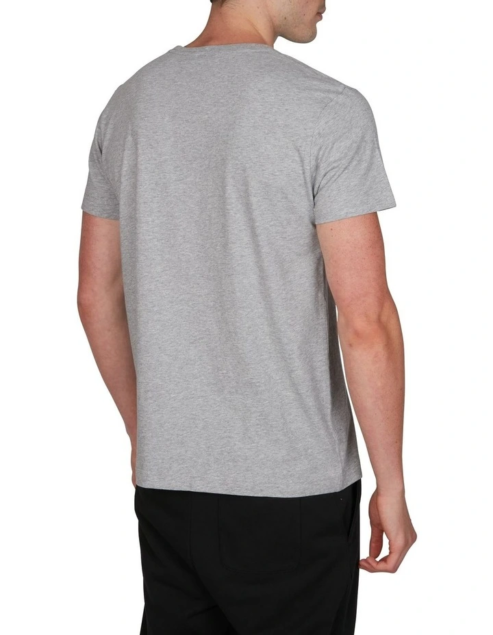 Shield Short Sleeve T-Shirt in Grey